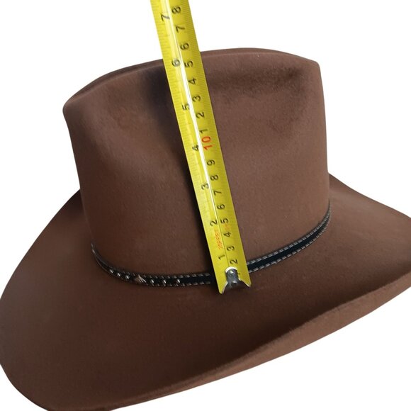 Men's sz 7 Vintage Resistol Stagecoach 1970's Cowboy Hat Western Rancher 1978 - Picture 9 of 14